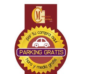 Logotipo de parking gratuito para clientes
